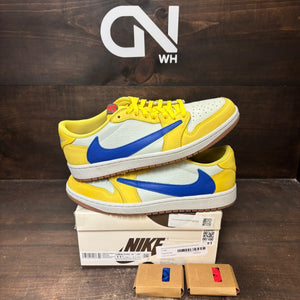 Jordan 1 Retro Low OG SP Travis Scott Canary (Women's) - Image 1