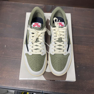 Jordan 1 Retro Low OG SP Travis Scott Medium Olive Size 10 (Pre-Owned) - back