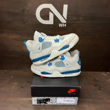 Jordan 4 Retro Military Blue (2024) (GS) Size 7Y (Pre-Owned) - front