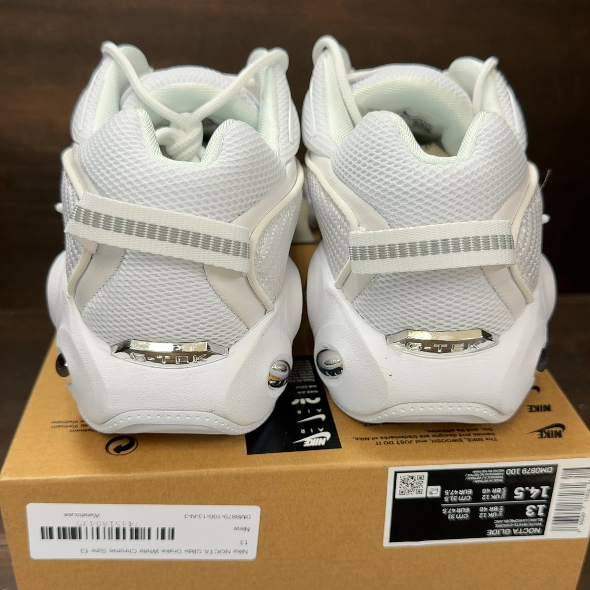 Nike NOCTA Glide Drake White Chrome Size 13 - aux