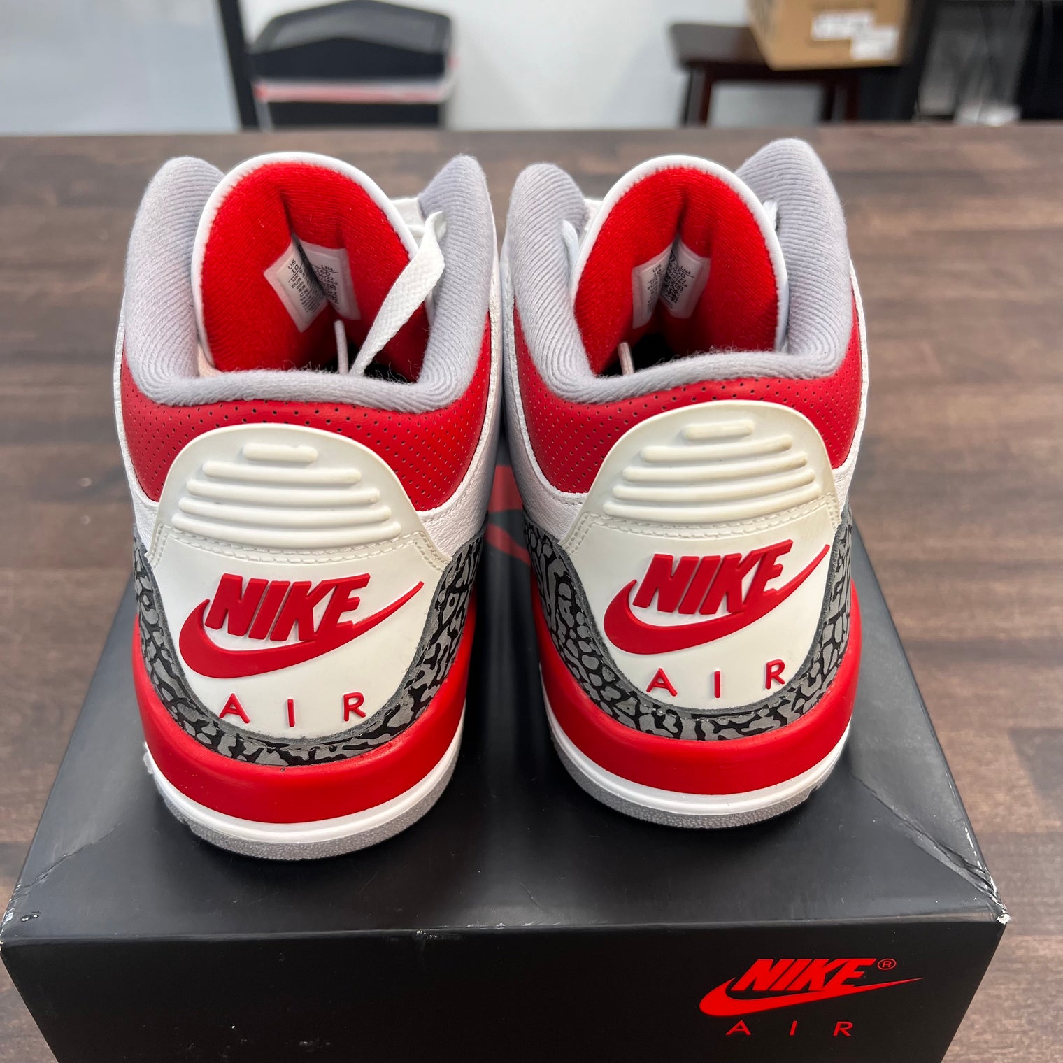 Fire Red Jordan 3 (USED)