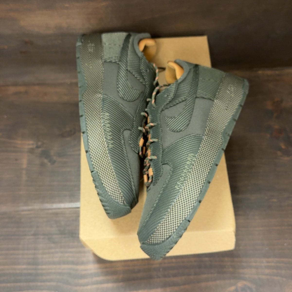 Nike Air Force 1 Wild Low Cargo Khaki Sequoia (Women's) Size 12W (Pre-Owned) - Image 2