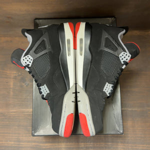 Jordan 4 Retro Bred (2019) Size 9.5 (Pre-Owned) - aux