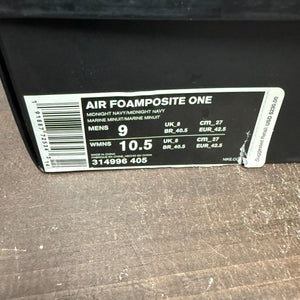 Nike Air Foamposite One Navy Gum Size 9 (Pre-Owned) - aux