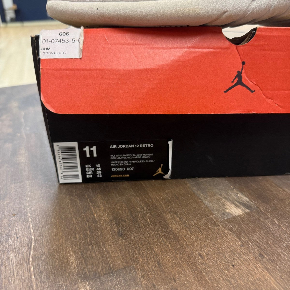 Jordan 12 Retro Grey University Blue - Image 4