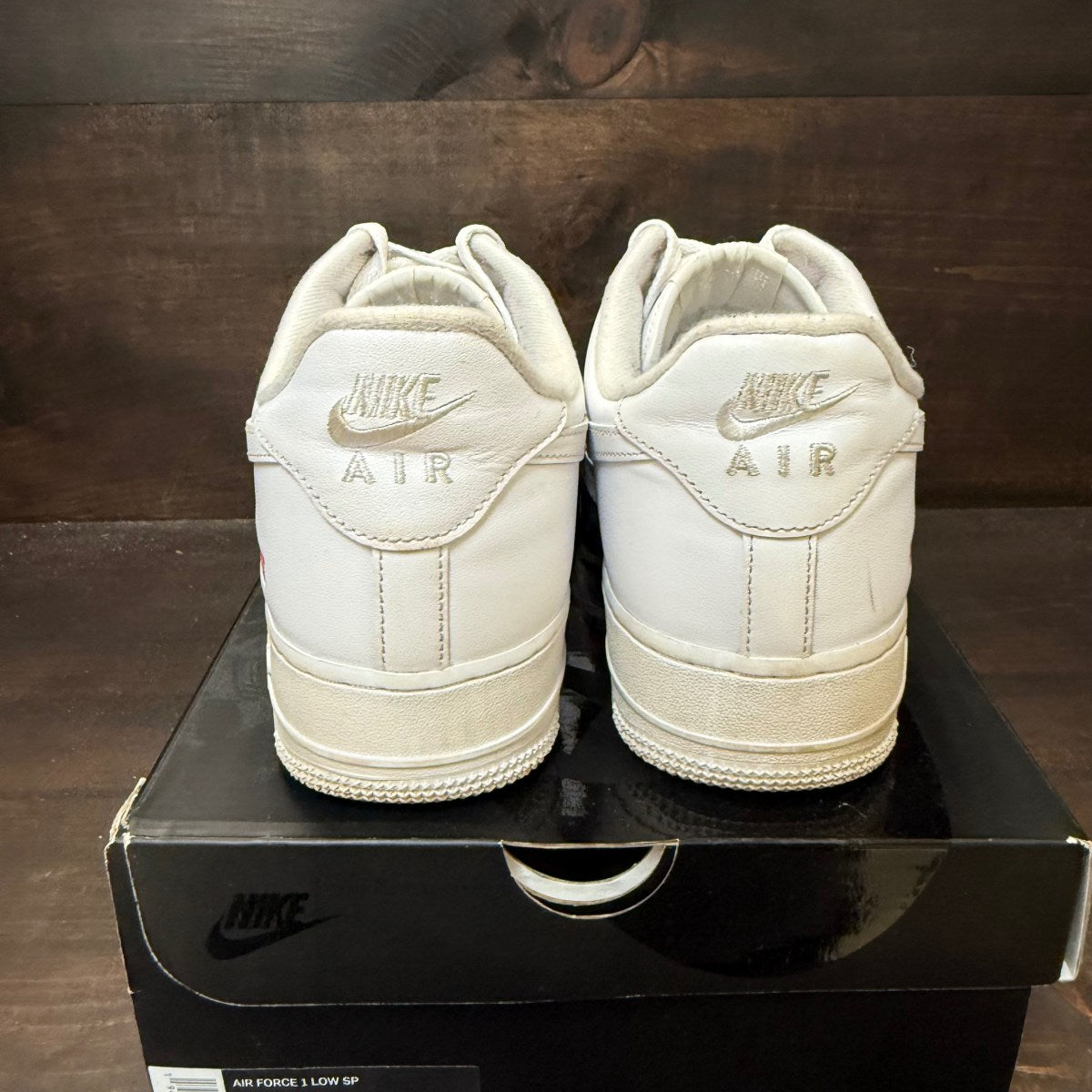 Nike Air Force 1 Low Supreme White Size 10.5 (Pre-Owned)