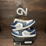 Jordan 1 Low Wolf Grey Midnight Navy - Image 1