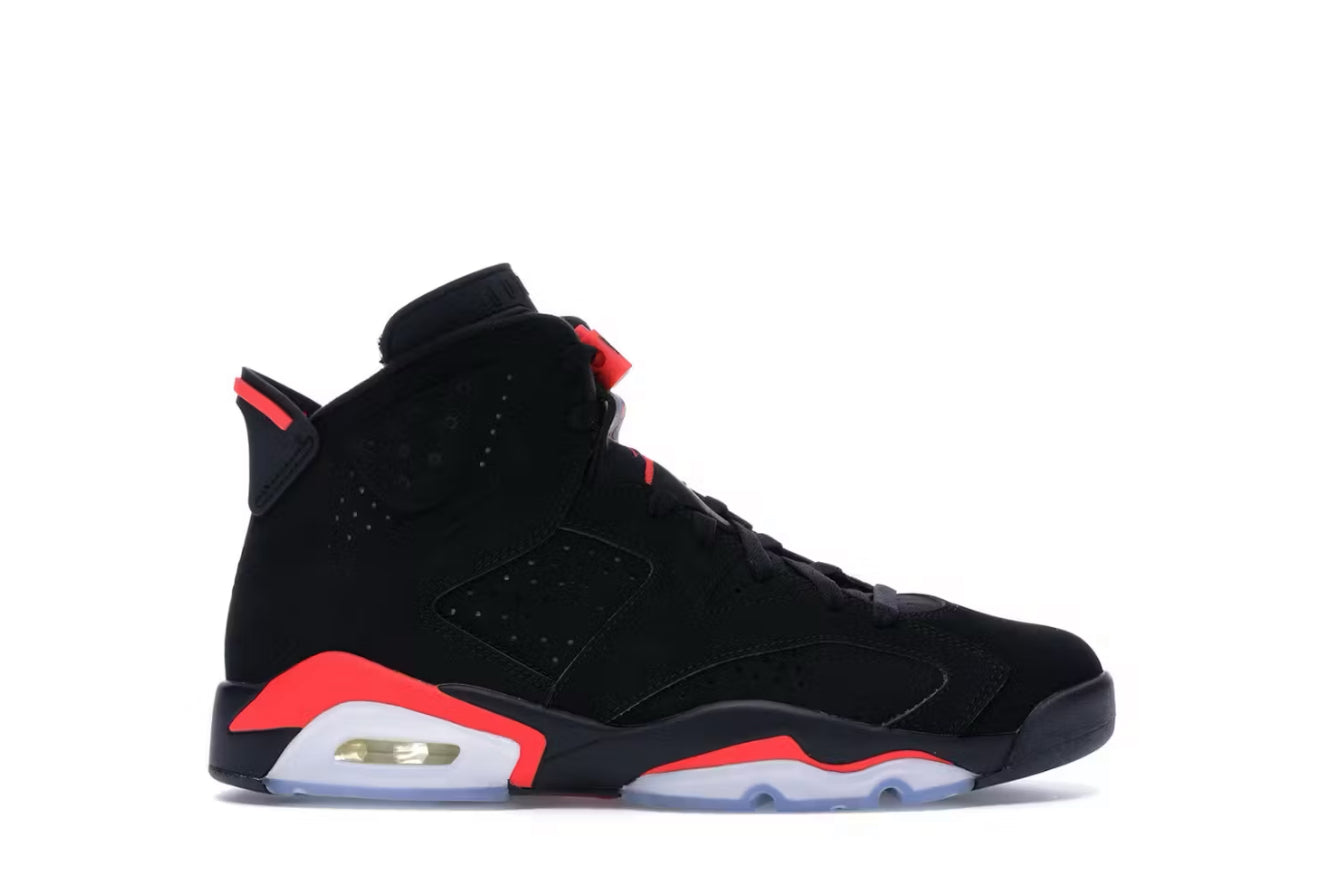 Black Infrared Jordan 6 Retro (2019) (Yellowing)