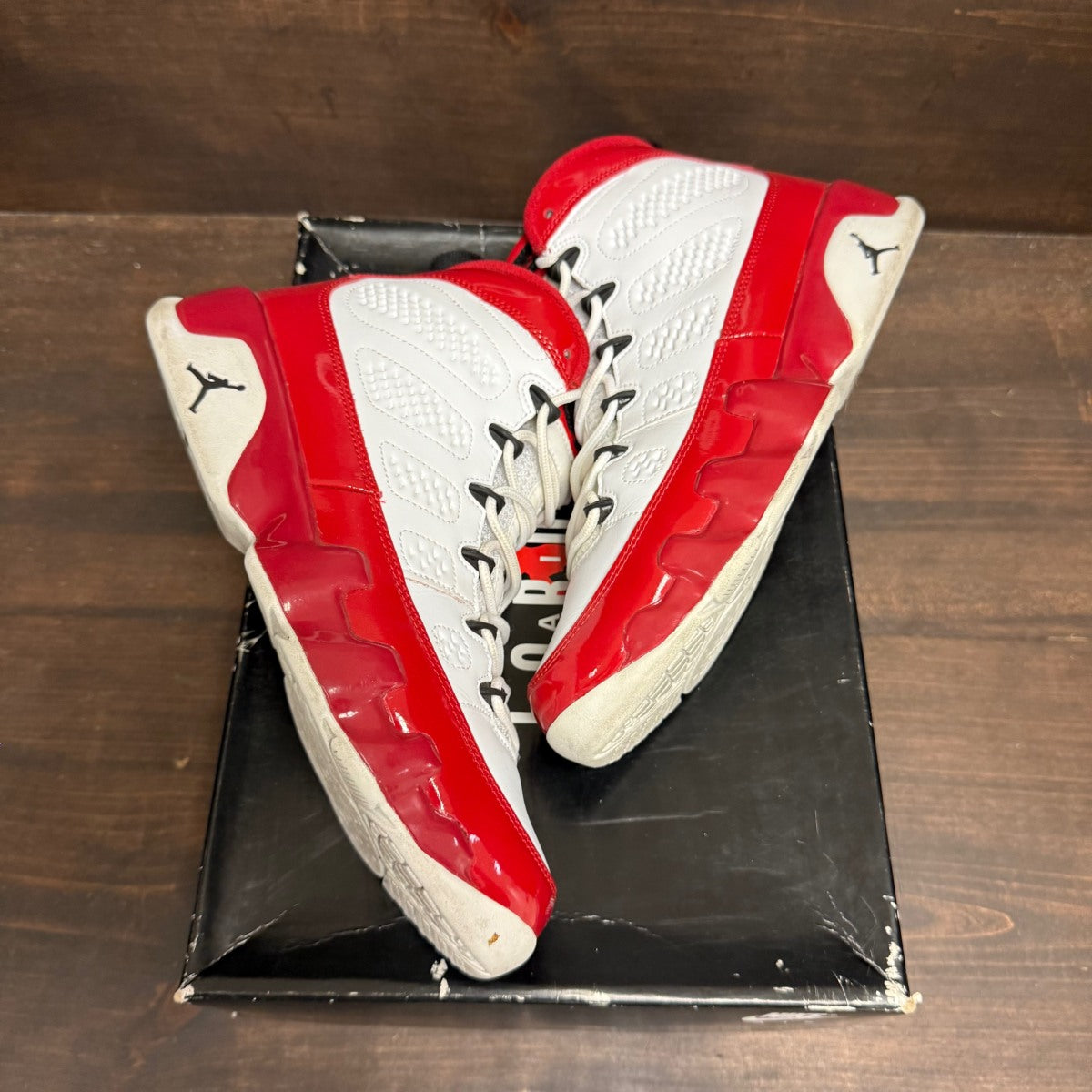 Jordan 9 Retro White Gym Red - Image 2