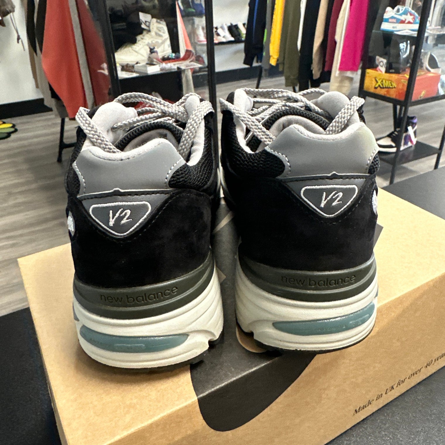 New Balance 991v2 Black Grey (Lightly Worn)