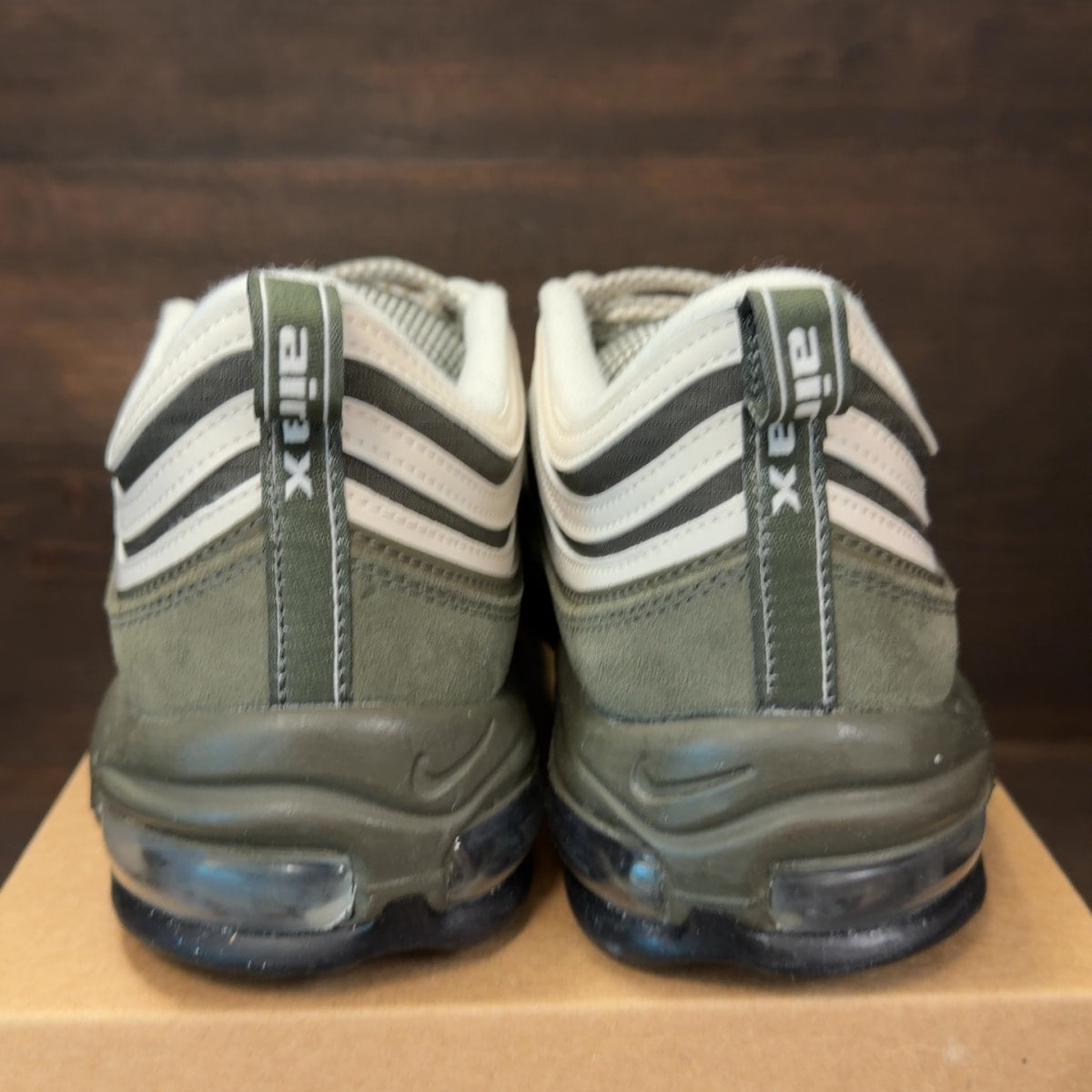 Nike Air Max 97 SE Cargo Khaki Rugged Orange Size 15 (Pre-Owned) - Image 4