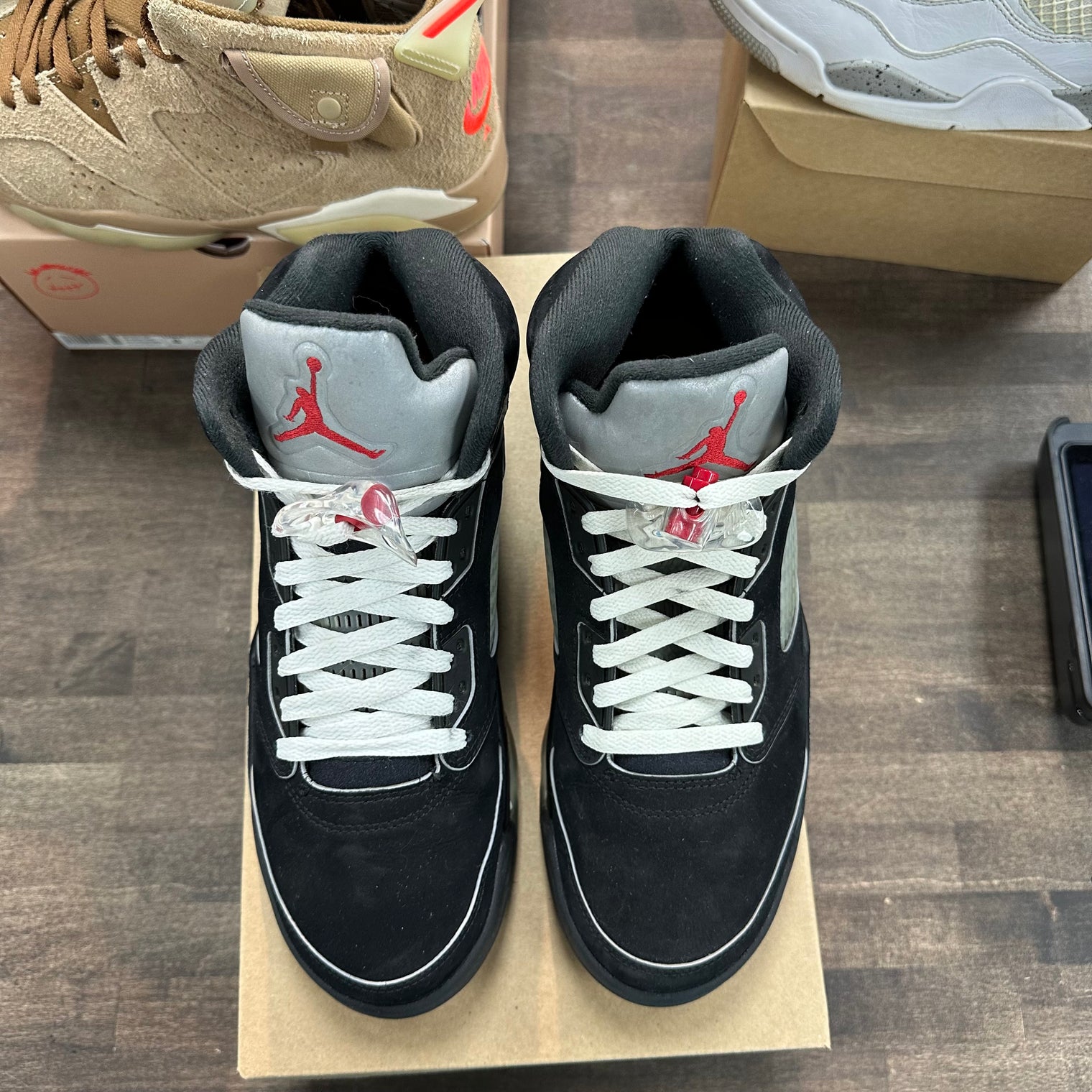 Jordan 5 Retro OG Black Metallic Reimagined (US 8) (USED, No Box)