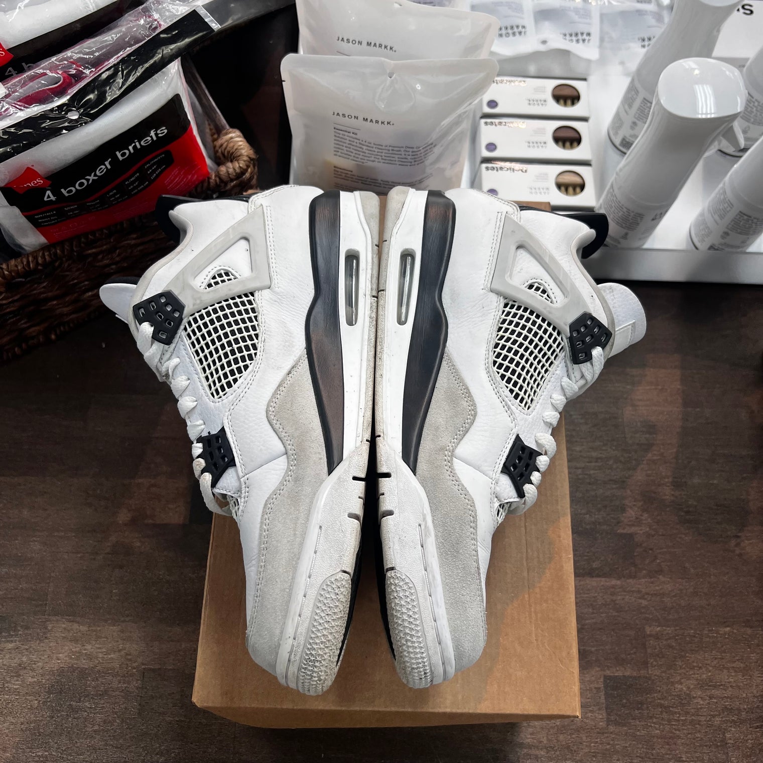 Military Black Jordan 4 (USED, No Box)