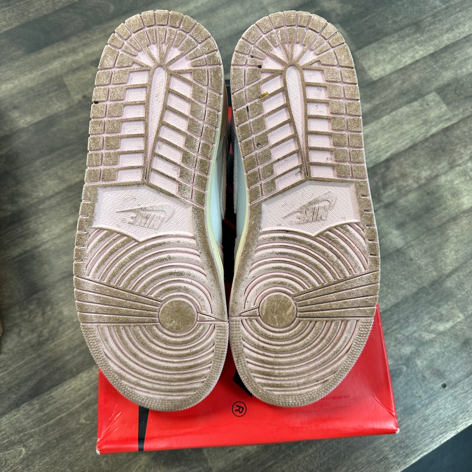 Washed Pink Jordan 1 High (W) (USED)