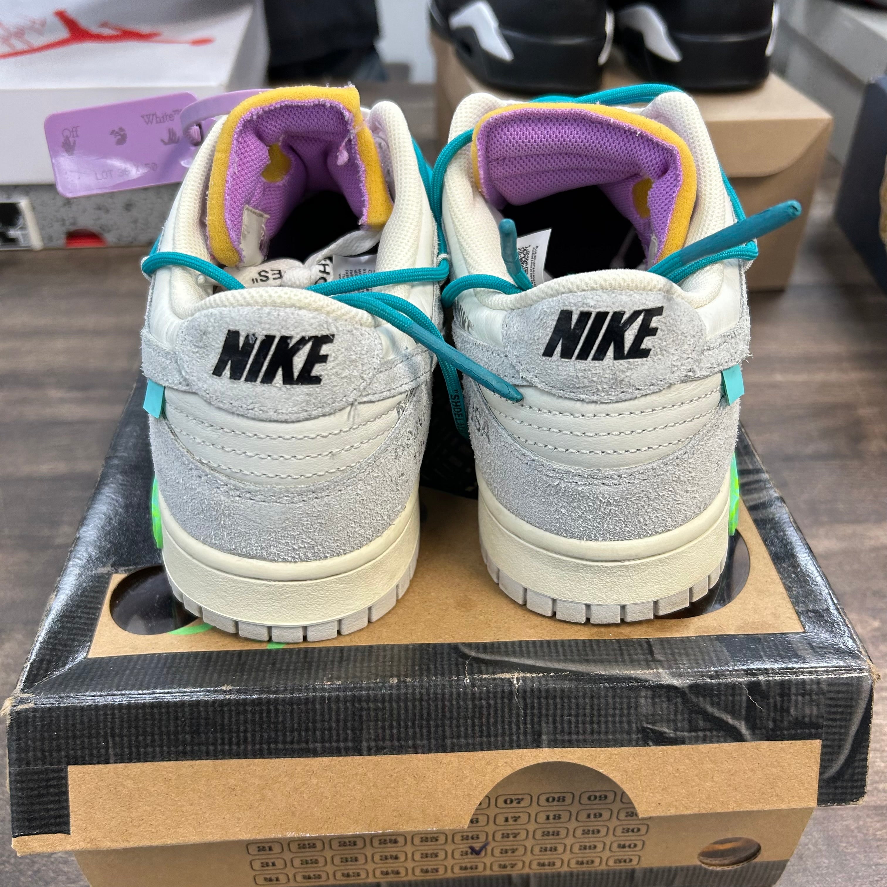 Nike Off-White Lot 36 of 50 Dunk Low (USED) Size 10 (Pre-Owned) - Image 4