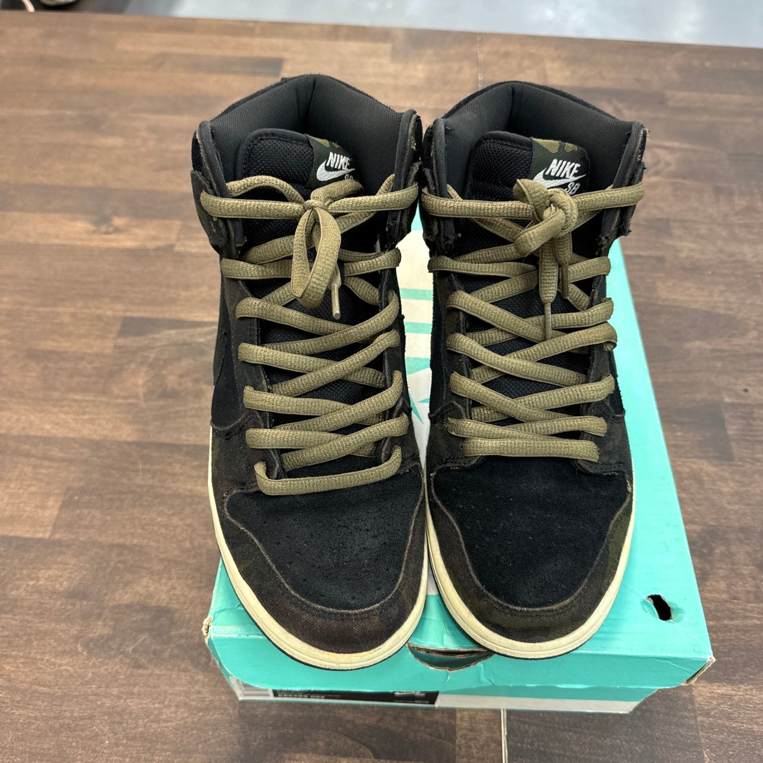 Iguana Camo SB Dunk High (USED, No Box)