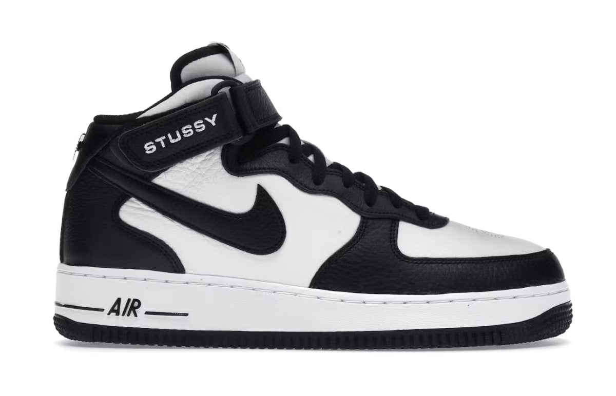 Nike Air Force 1 Mid Stussy Light Bone Black