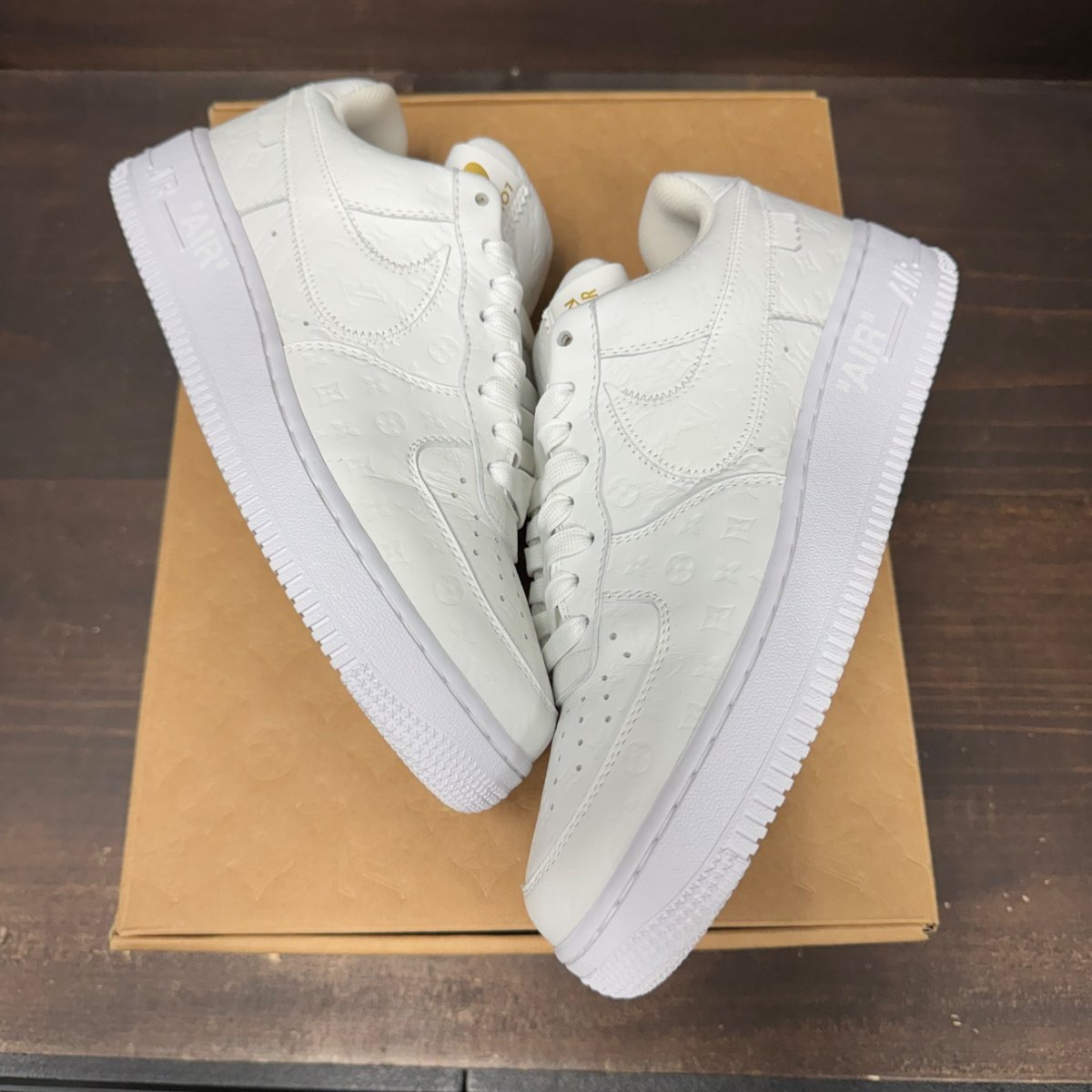 Louis Vuitton Nike Air Force 1 Low By Virgil Abloh White Size 7.5 (Pre-Owned) - back
