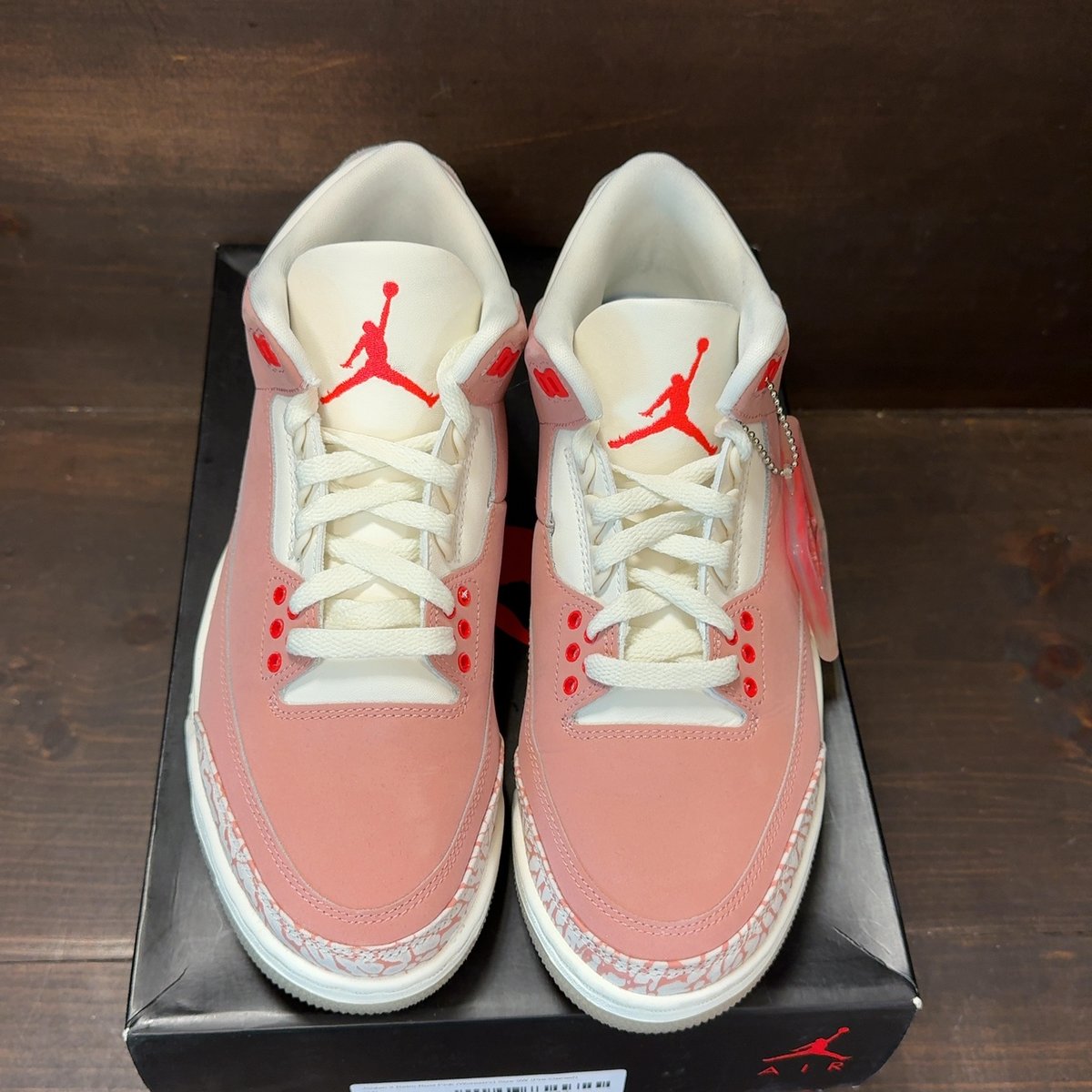 Jordan 3 Retro Rust Pink (Women's) Size 9W (Pre-Owned) - tag