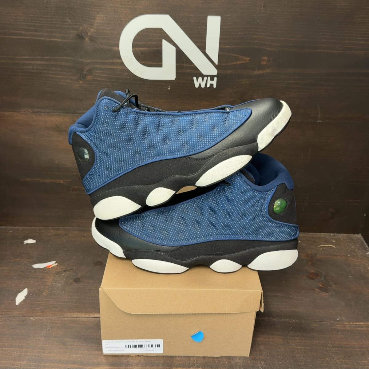 Jordan 13 Retro Brave Blue Size 13 (Pre-Owned) - front