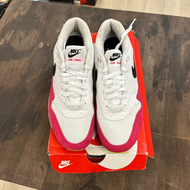 Nike Air Max 1 White Black Volt Rush Pink - Image 2