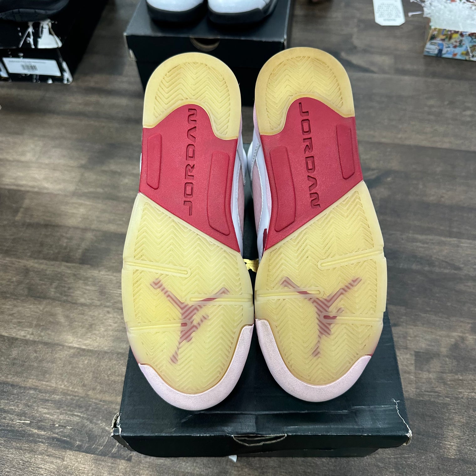 White Red Pink Jordan 5 Retro (GS) (USED)