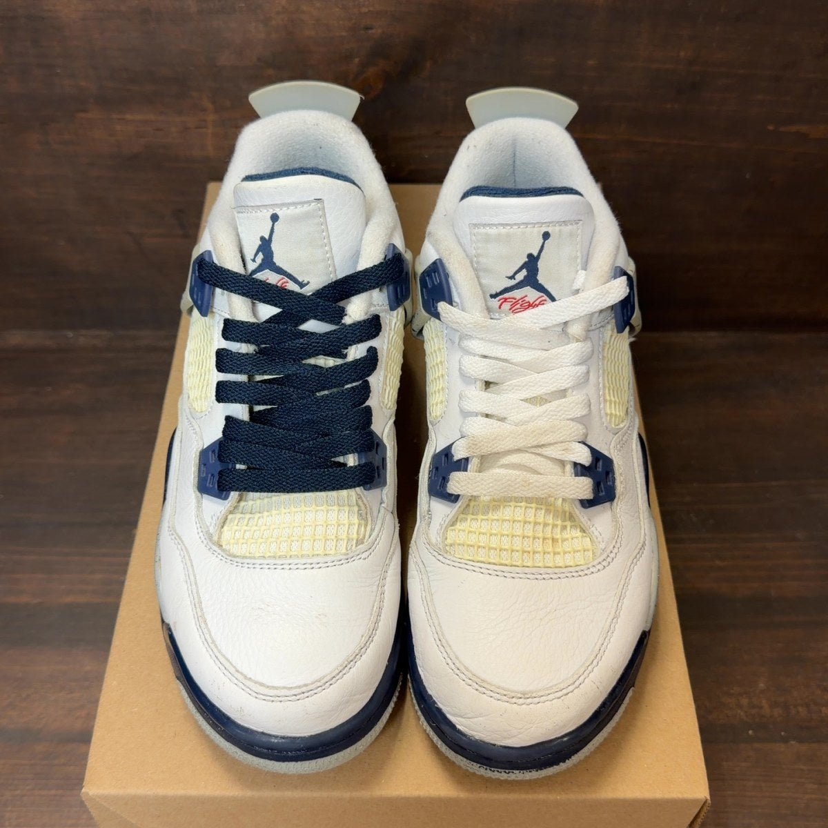 Jordan 4 Retro Midnight Navy (GS) Size 6Y (Pre-Owned) - Image 3