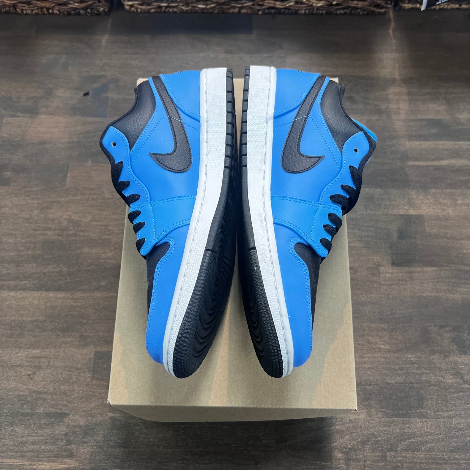 University Blue Black Jordan 1 Low (USED, No Box)
