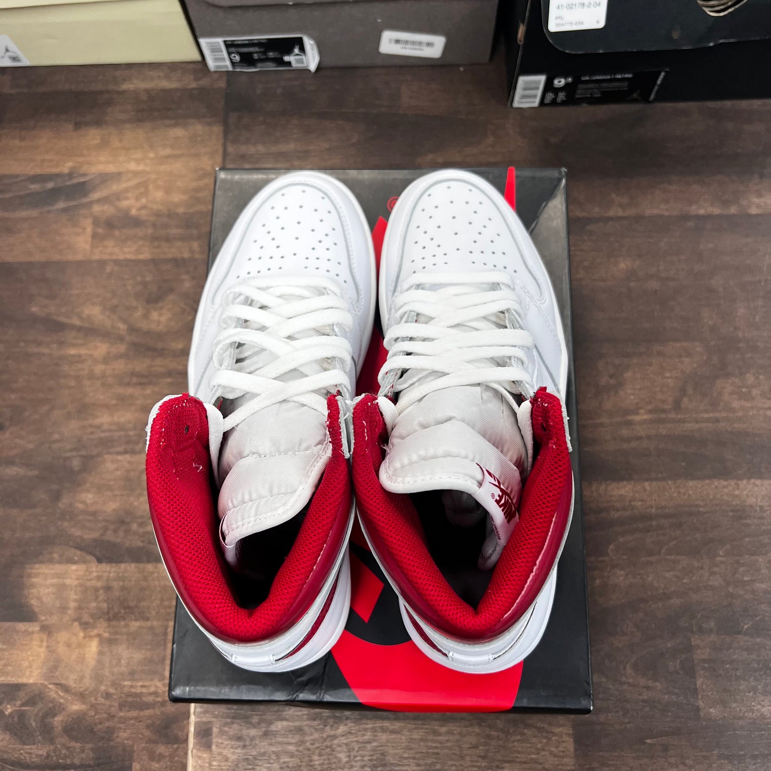Red Metallic Jordan 1 High (USED)