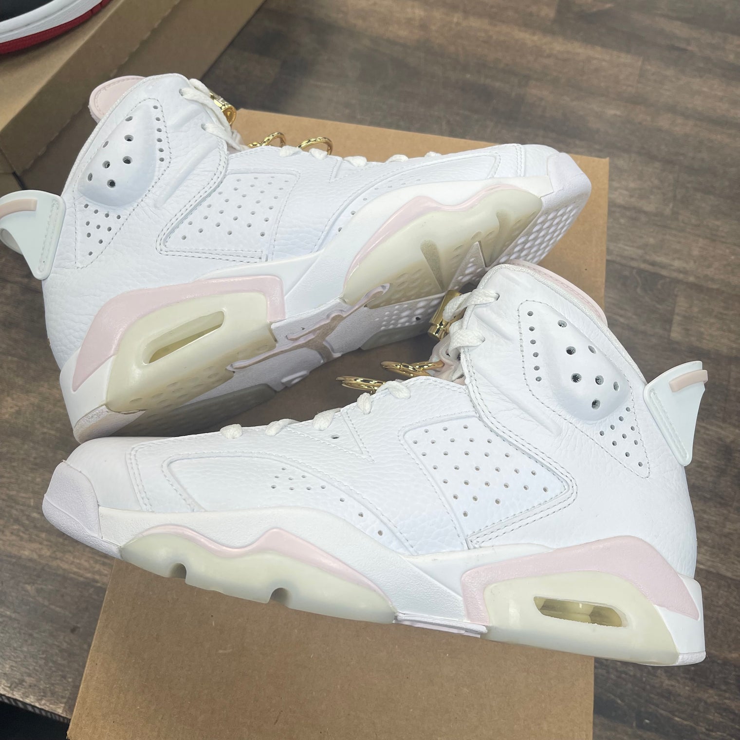 Gold Hoops Jordan 6 (W) (USED, No Box)