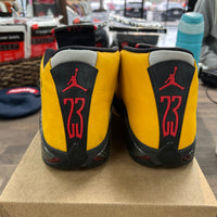 University Gold Jordan 14 Retro (USED, No Box)