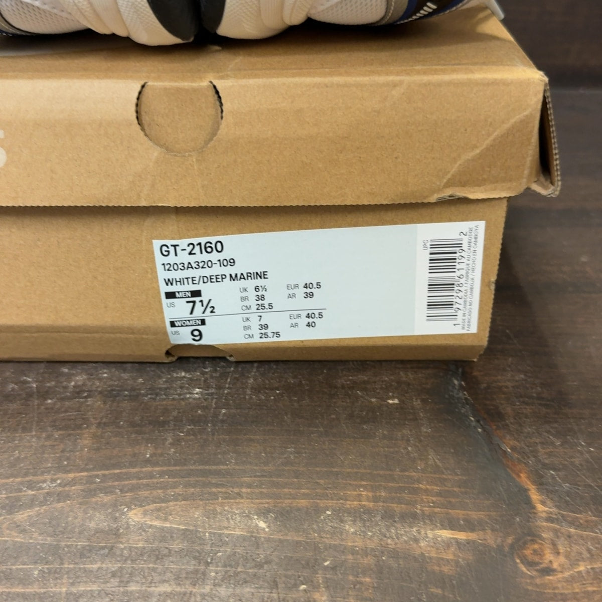 ASICS GT-2160 White Deep Marine - Image 8