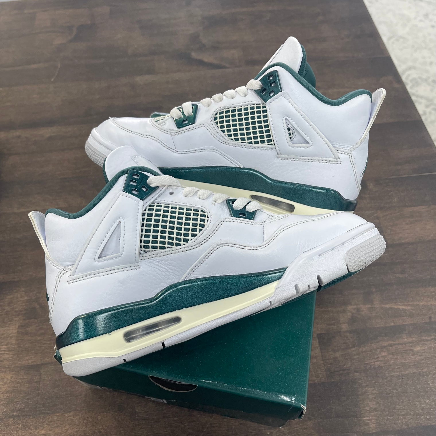 (GS) Oxidized Green Jordan 4 (USED,No Insoles)