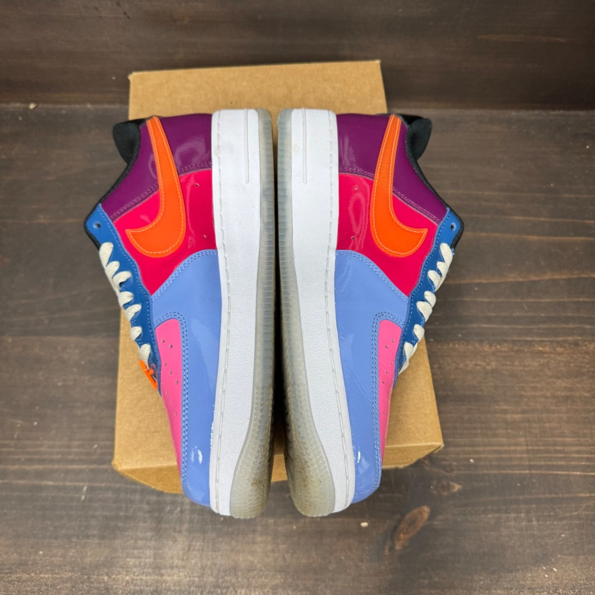Nike Air Force 1 Low SP Undefeated Multi-Patent Total Orange Size 9.5 (Pre-Owned) - Image 4