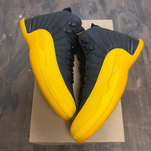 Jordan 12 Retro Black University Gold Size 9 (Pre-Owned) - Image 1