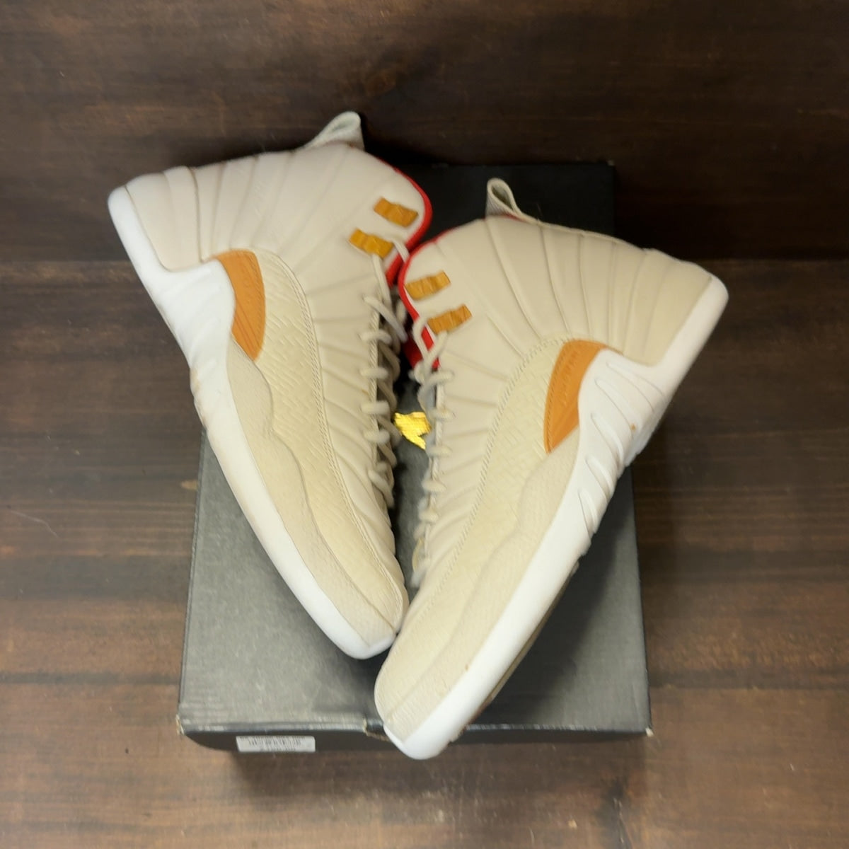 Jordan 12 Retro Chinese New Year Light Orewood Brown (GS) Size 6.5Y (Pre-Owned)