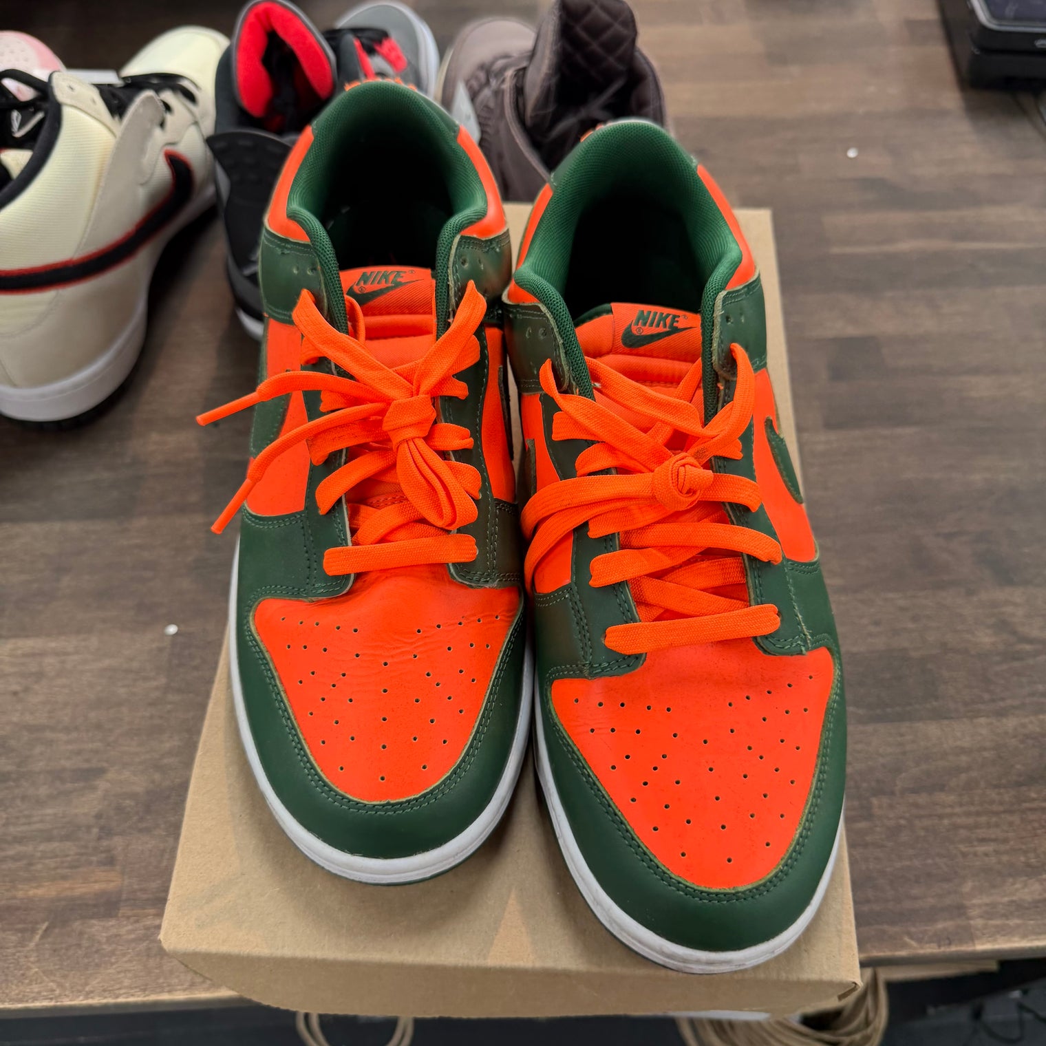 Nike Dunk Low Retro Miami Hurricanes (USED, No Box)