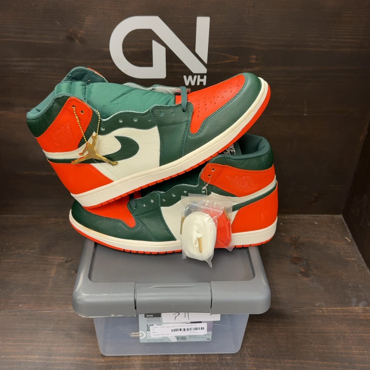 Jordan 1 Retro High SoleFly Art Basel Sail Size 15 - front