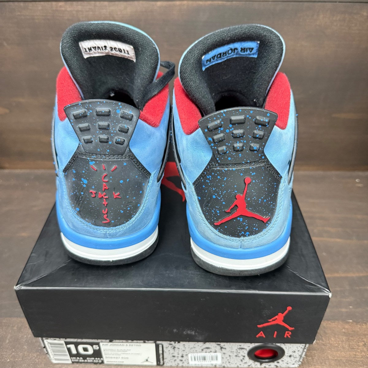 Jordan 4 Retro Travis Scott Cactus Jack Size 10.5 (Pre-Owned)