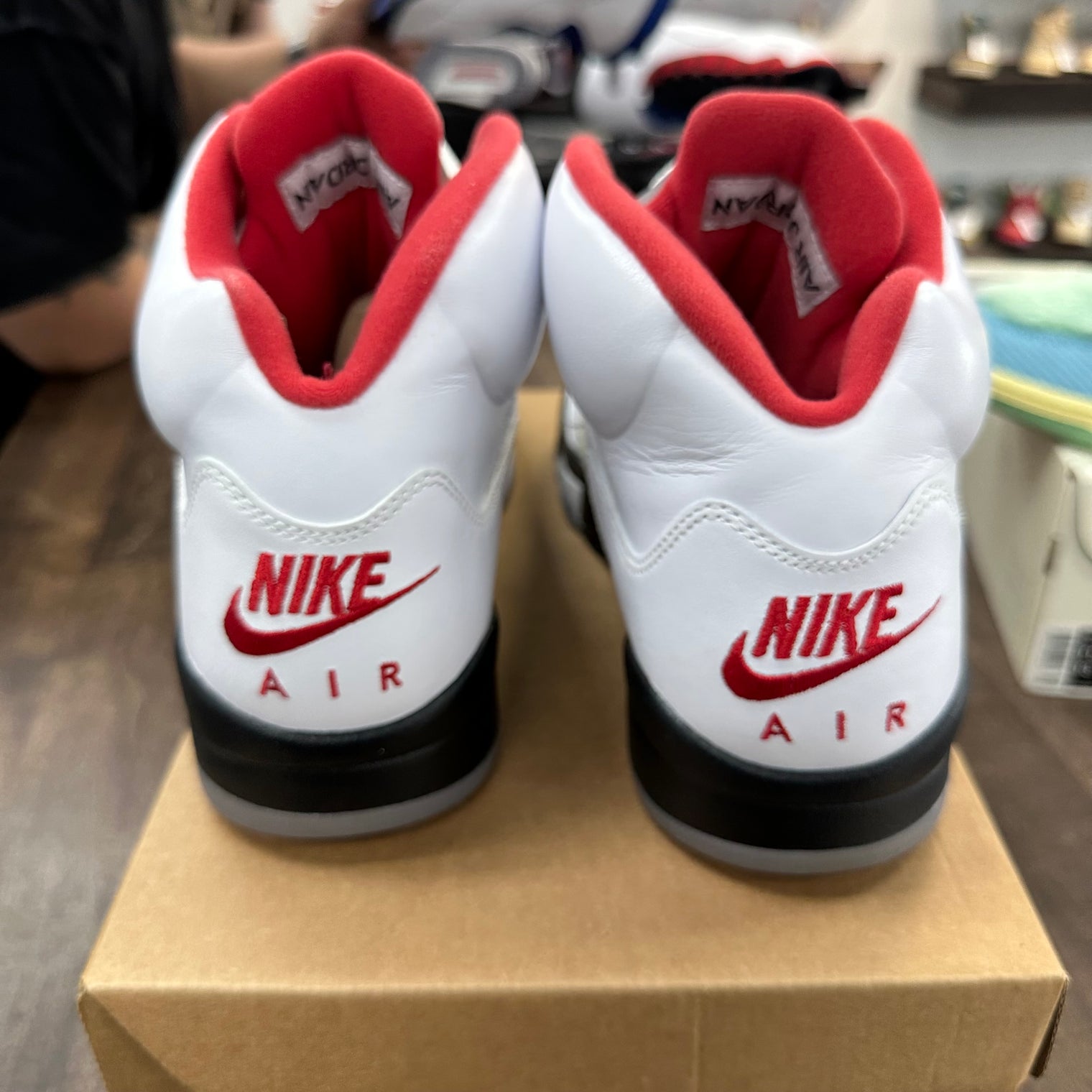 Fire Red Jordan 5 (USED,No Box)