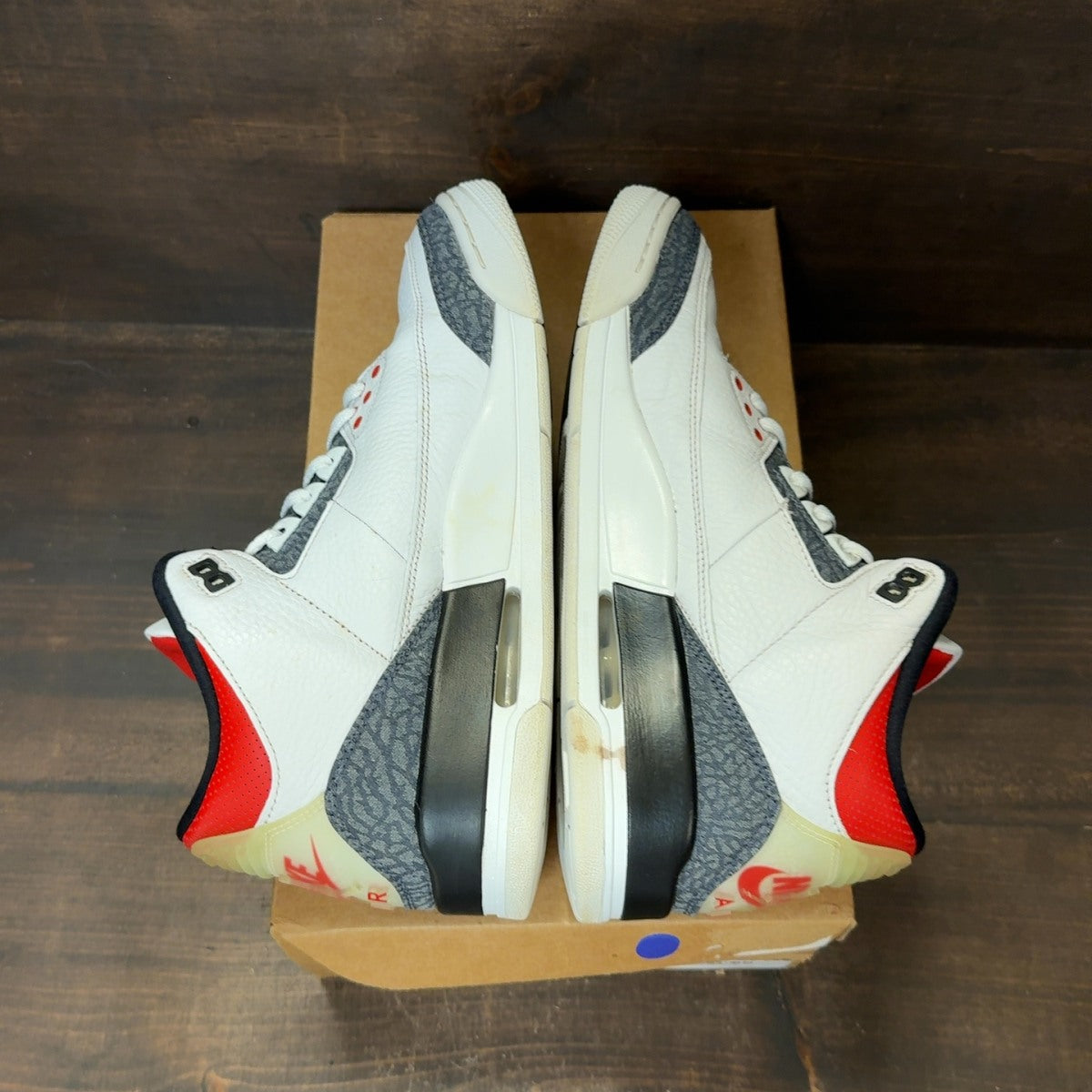 Jordan 3 Retro SE Fire Red Denim (2020) Size 10.5 (Pre-Owned) - Image 6