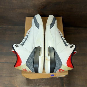 Jordan 3 Retro SE Fire Red Denim (2020) Size 10.5 (Pre-Owned) - Image 6