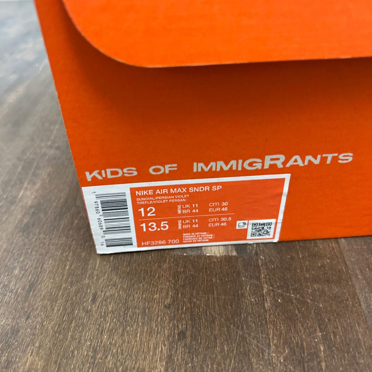 Nike Air Max Sunder SP Kids of Immigrants Sunrise - Image 7