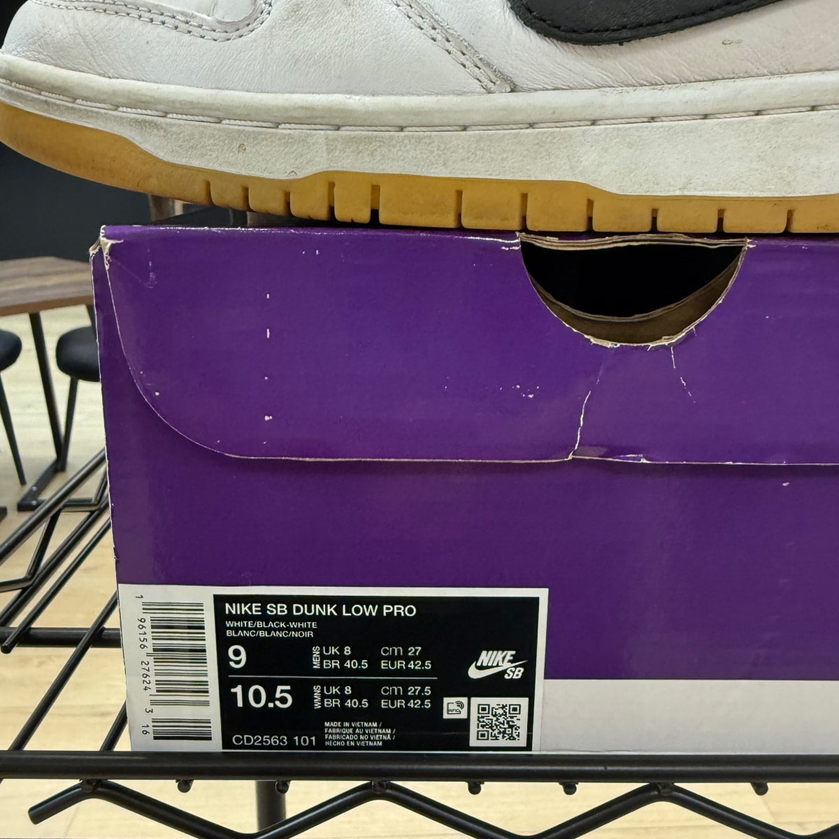 Nike SB Dunk Low Pro White Gum - Image 6