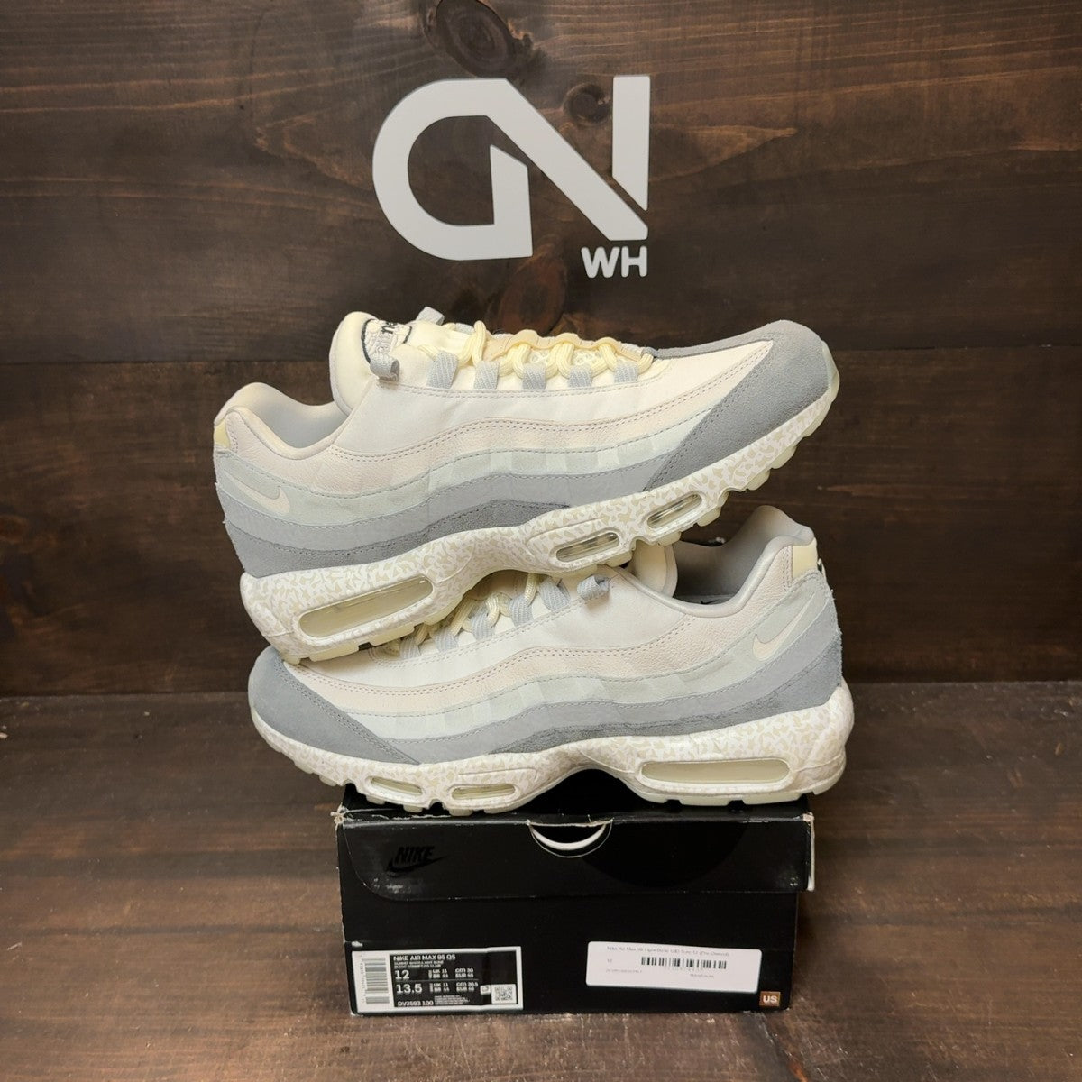 Nike Air Max 95 Light Bone GID Size 12 (Pre-Owned) - Image 1