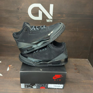 Jordan 3 Retro Black Cat (2025) Size 12 (Pre-Owned) - front