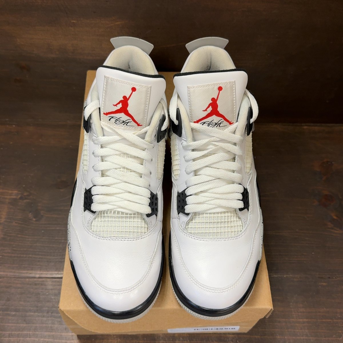 Jordan 4 Retro White Cement (2016) Size 10 (Pre-Owned) - tag