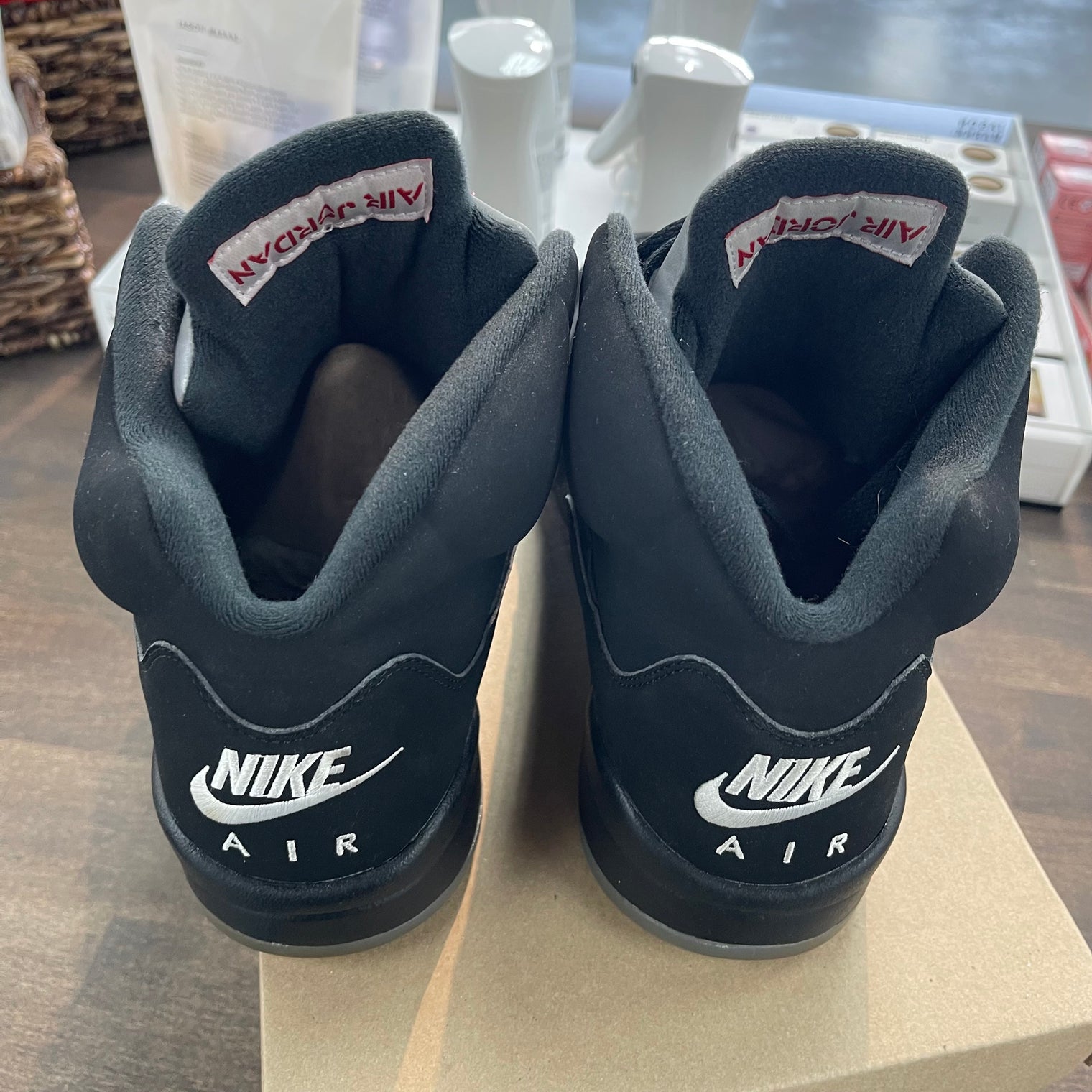 Black Metallic Jordan 5 (USED, No Box)