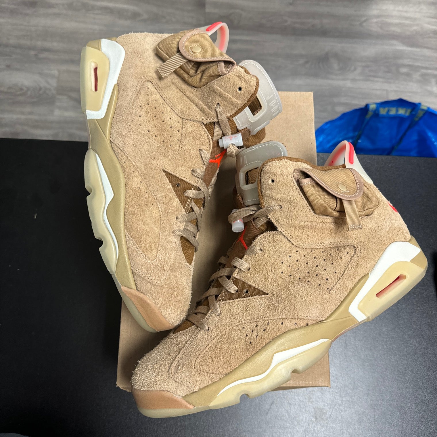 Travis Scott Khaki Jordan 6 (USED, No Box)