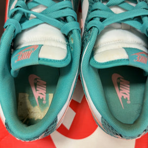 Nike Dunk Low Snakeskin Washed Teal Bleached Coral - Image 5